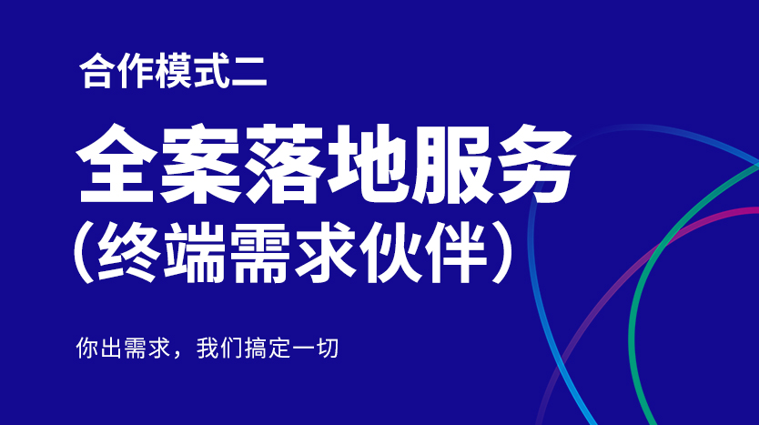 公司合作模式之二 全案落地服务（终端需求伙伴）